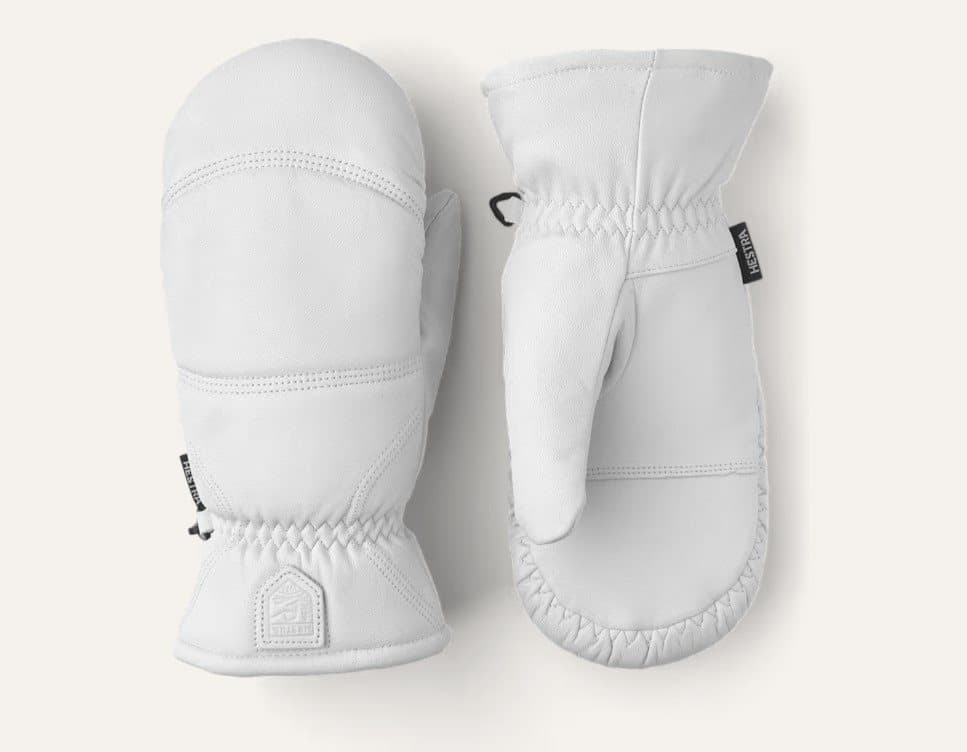 Hestra Leather Box - Mitt Offwhite