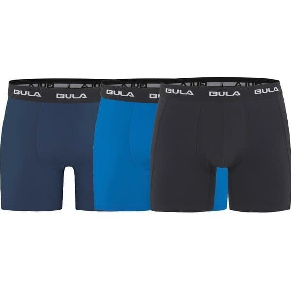 Bula Runko 3pk Boxers musta/elinsininen/laivasto