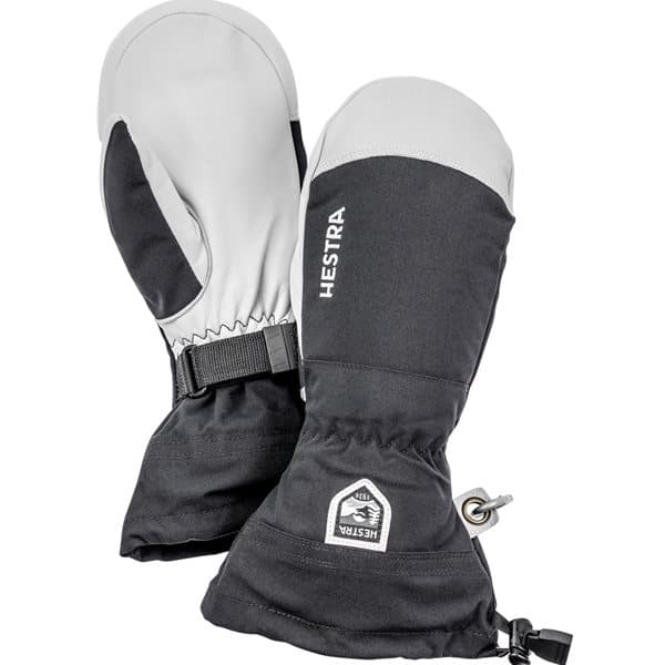 Hestra Army Leather Heli Ski Mittens Black