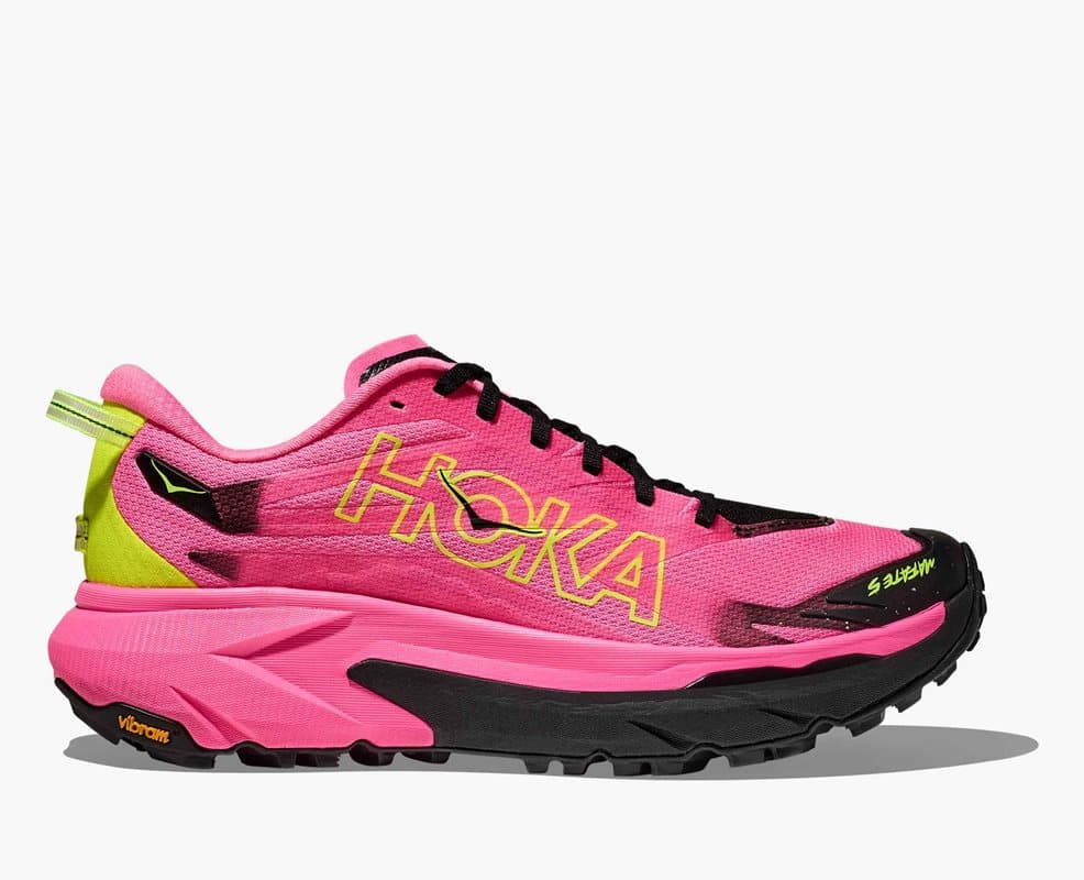 Hoka M Mafate 5 Neon Rose / Black