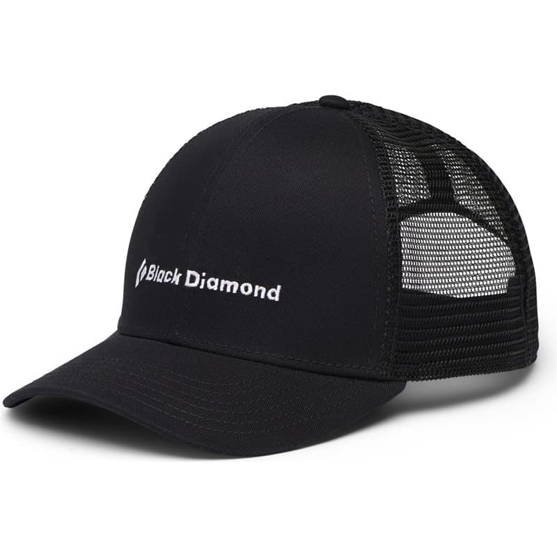 Black Diamond Bd Trucker Hat Black Bd Wordmark