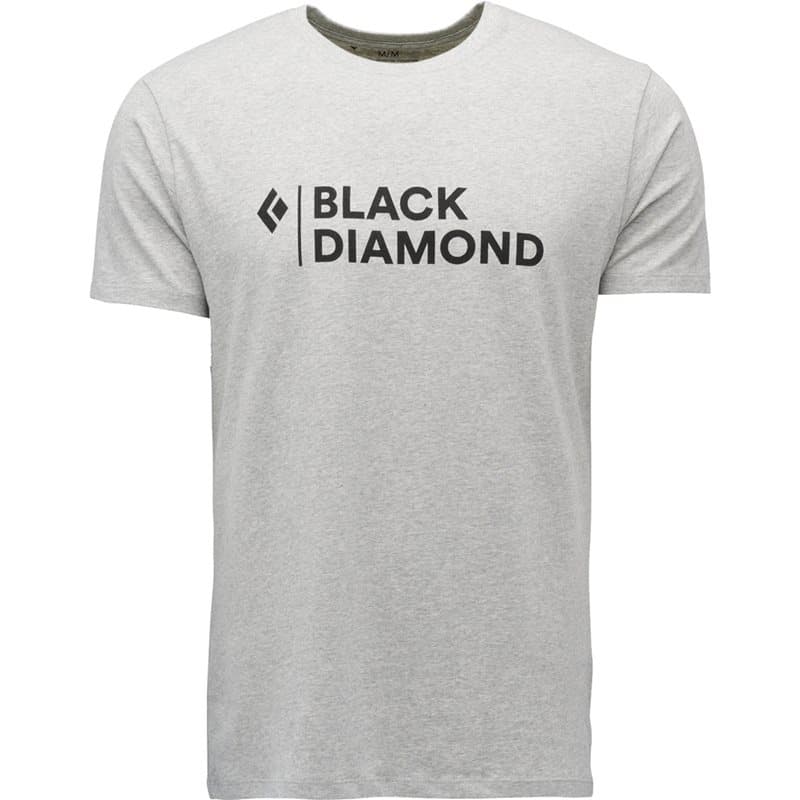 Black Diamond M Mini Stacked Ss Tee Nickel Heather