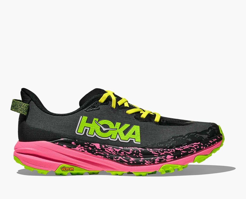 Hoka M Speedgoat 6 Black / Neon Rose