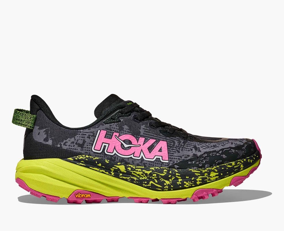 Hoka W Speedgoat 6 Black / Neon Hoka Citrus