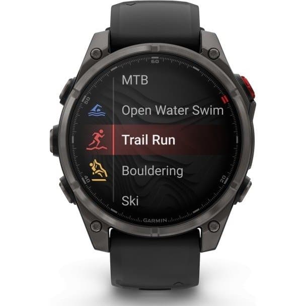 Garmin fenix 8 Pro 47mm, LTE, Saph, Carbon Gray Ti, Black