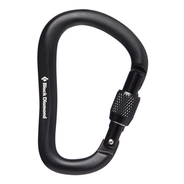 Black Diamond Rocklock Screwgate Carabiner Black