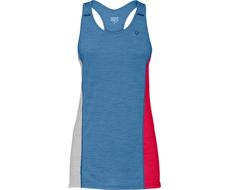 Norrøna Wool Singlet Denimite/Jester Red