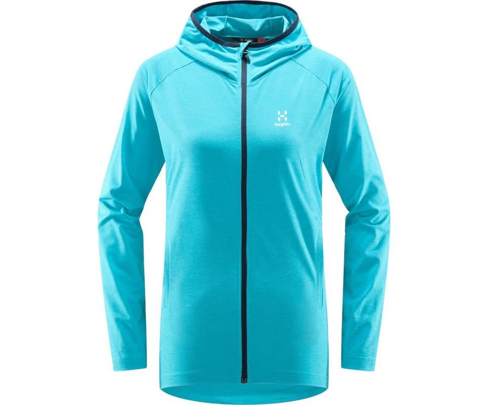 Haglöfs Mirre Mid Hooded Jacket Maui Blue