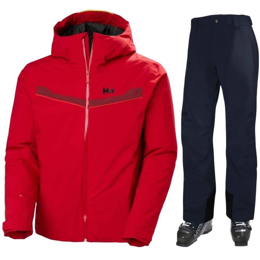 Helly Hansen Panorama 2.0/Legendary, laskettelusetti, miehet, punainen/tummansininen