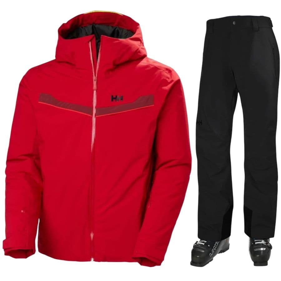 Helly Hansen Panorama 2.0/Legendary laskettelusetti, miehet, punainen/musta