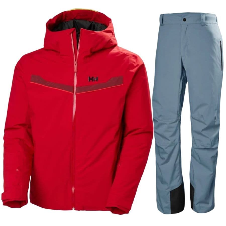 Helly Hansen Panorama 2.0/Legendary, laskettelusetti, miehet, punainen/sininen