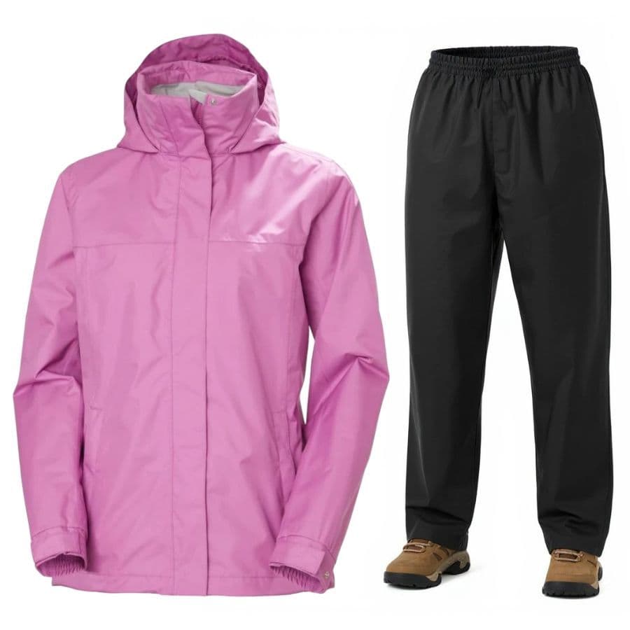 Helly Hansen Aden/HH Rain, sadeasu, naiset, pinkki/musta