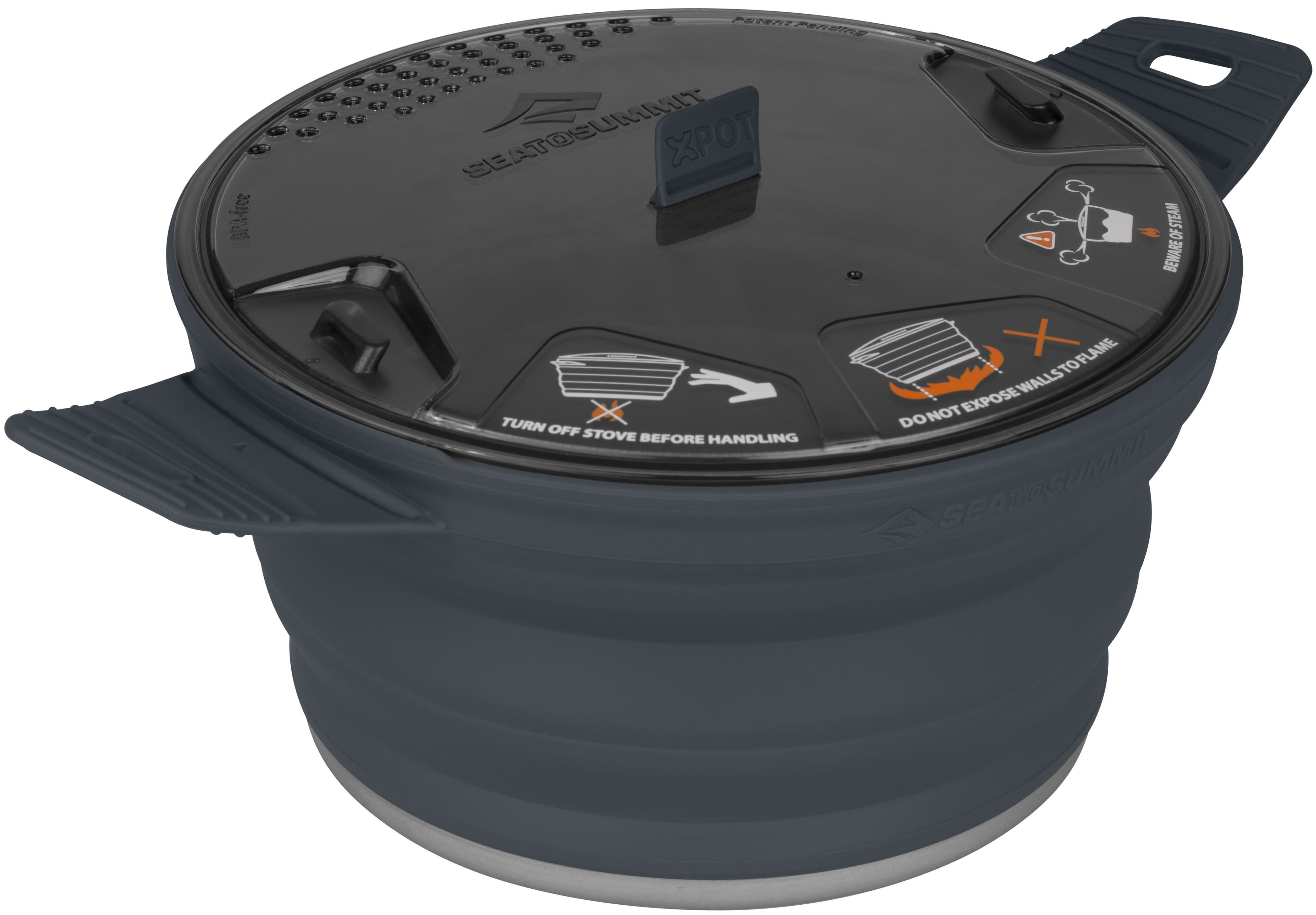 Sea to Summit X-Pot taitettava retkeilykattila, 2.8 L, tummanharmaa