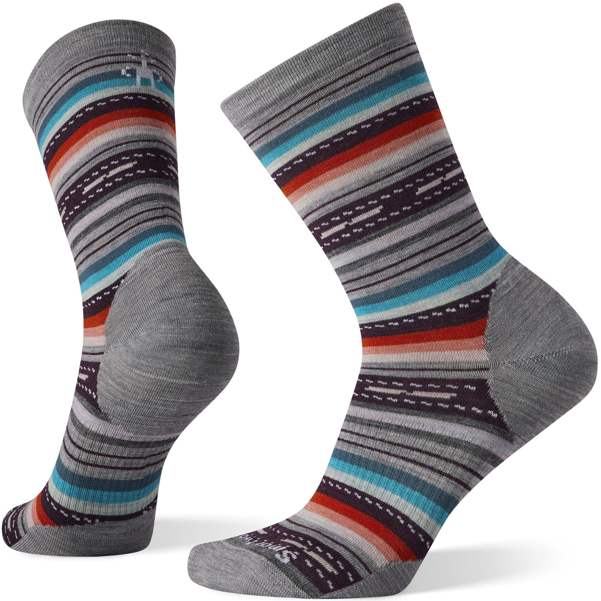 Smartwool Evy Margarita Crew naisten sukka, Light Gray