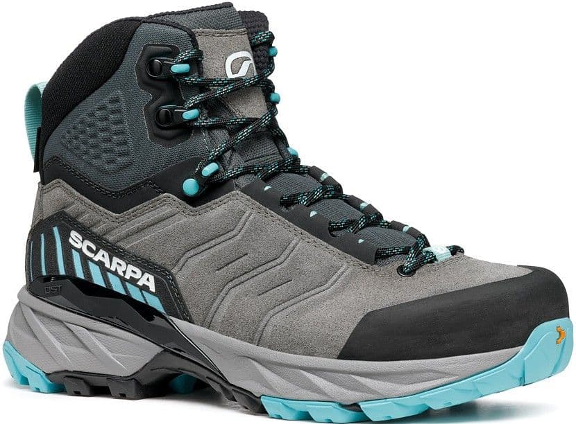 Scarpa Rush Trek GTX naisten vaelluskengät, harmaa/turkoosi