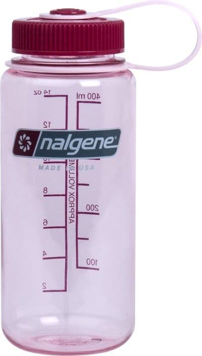 Nalgene Juomapullo 0,5L Wide Mouth Clear Pink