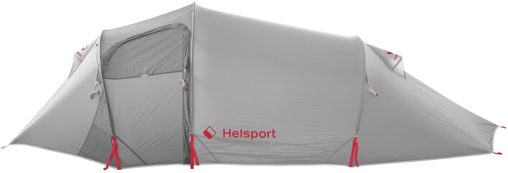 Helsport Explorer Lofoten Pro 3 Tent tunneliteltta 3hlö, Stone gray / Berry red