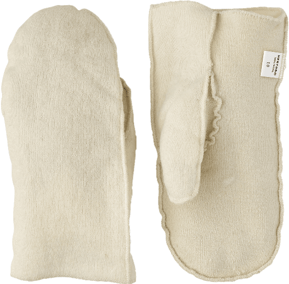 Hestra Fjellvotten Wool Terry Liner Sr vuorikinnas, valkoinen