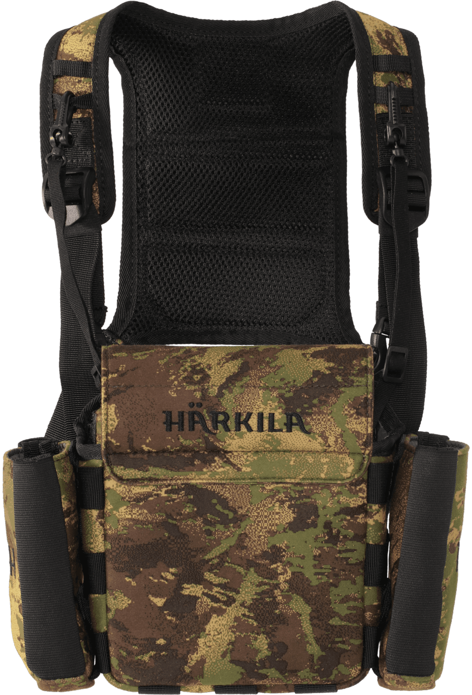 Härkila Deer Stalker Camo Bino Strap kiikarin kantolaukku valjailla, Axis MSP®Forest