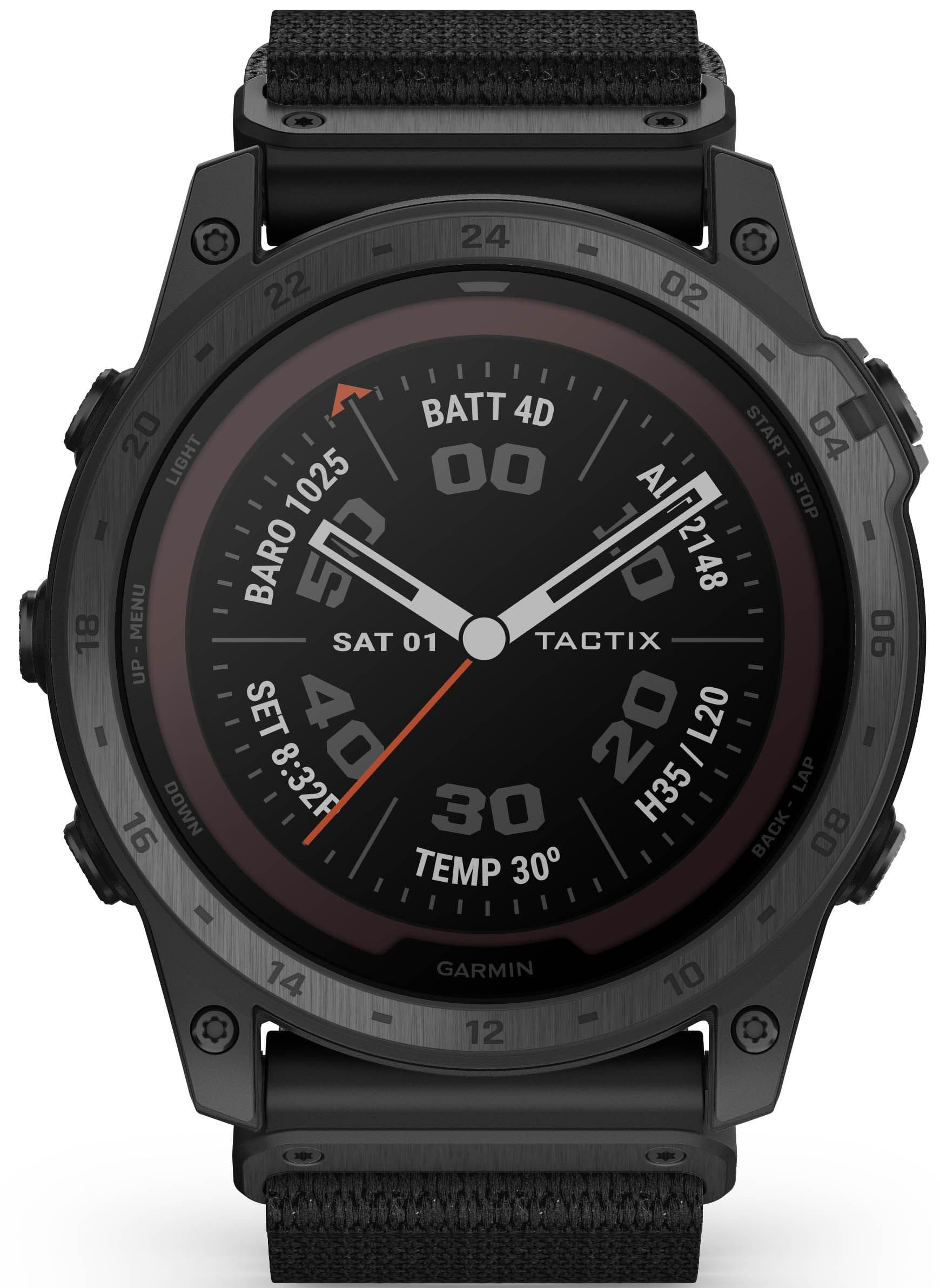 Garmin Tactix 7 Pro Solar -älykello, tummanharmaa (musta nailonhihna)
