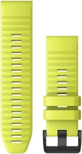Garmin Fenix 6X QuickFit 26mm Watch Band Amp Yellow Silicone