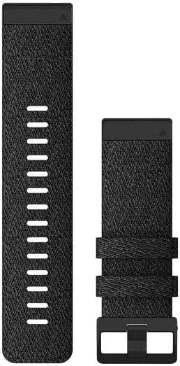 Garmin Fenix 6X QuickFit 26mm Watch Band Heathered Black Nylon