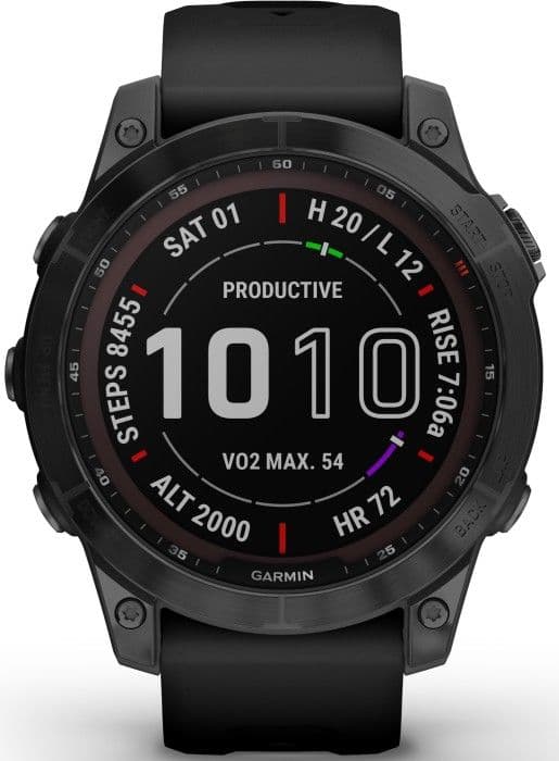Garmin Fenix 7X Sapphire Solar Carbon Gray Titanium