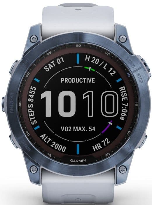 Garmin Fenix 7X Sapphire Solar Mineral Blue Titanium