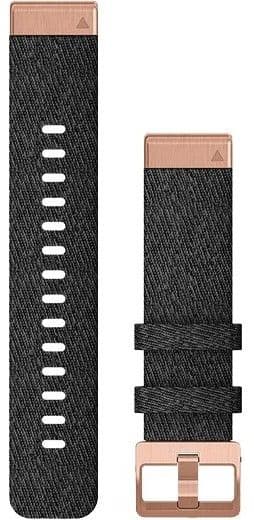 Garmin QuickFit 20 mm Ranneke musta/ruusukulta
