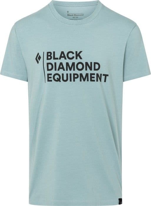 Black Diamond Stacked Logo Tee t-paita, vaaleansininen