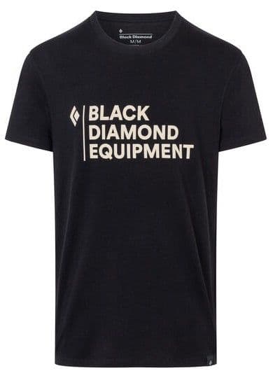 Black Diamond Stacked Logo Tee t-paita, musta