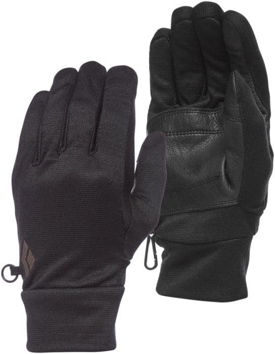 Black Diamond Midweight Wooltech aluskäsineet, tummanharmaa