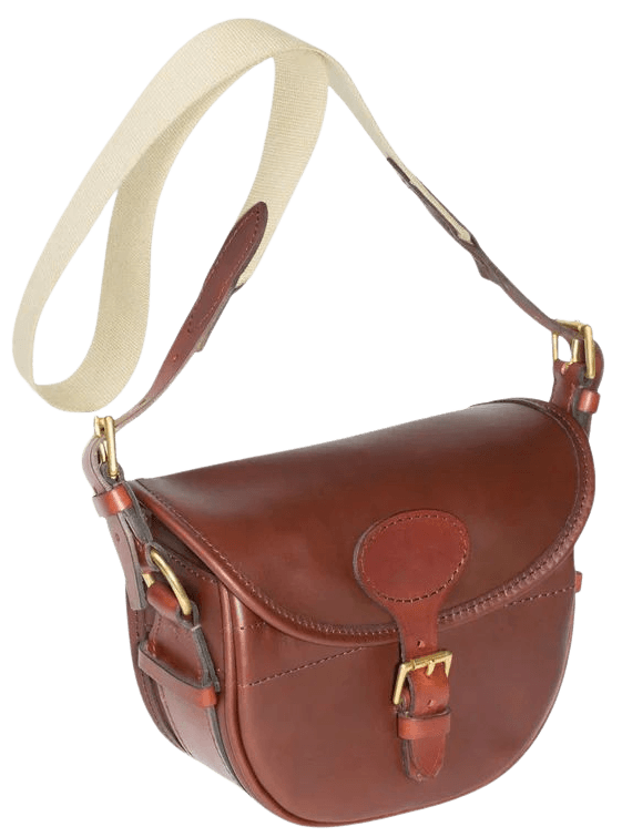 Alan Paine Leather Cartridge Bag patruunalaukku, Brown