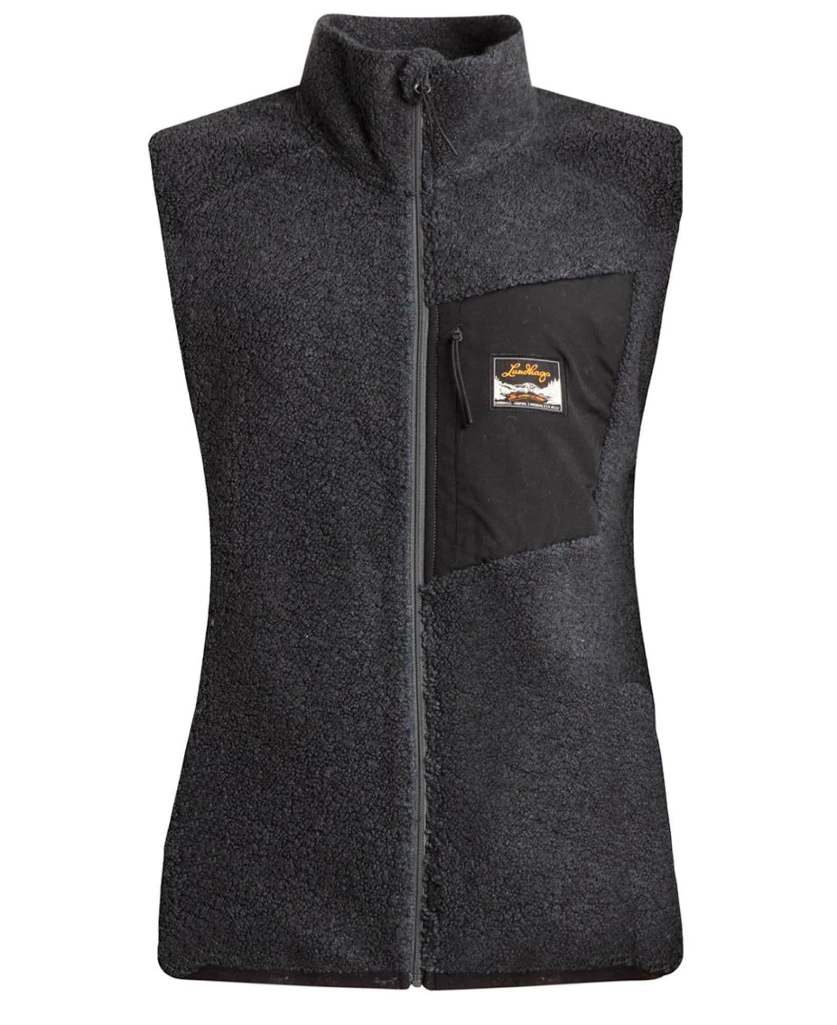 Lundhags Flok Wool Pile Vest naisten liivi, harmaa