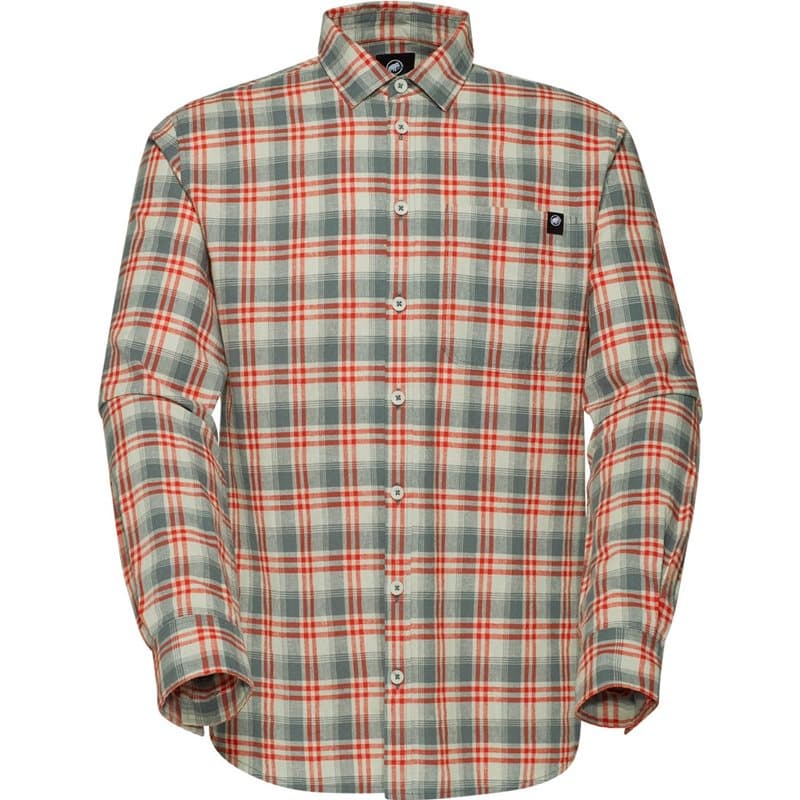 Mammut Trovat Summer Longsleeve Shirt Silver Sage/Mammut Red