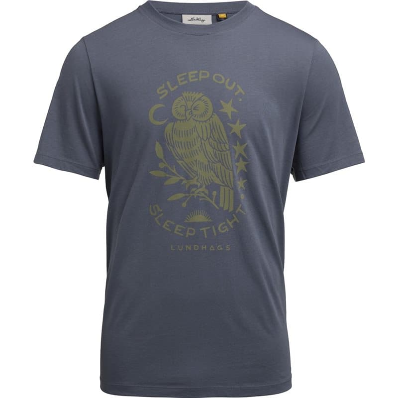 Lundhags Järpen Printed T-shirt M State Blue