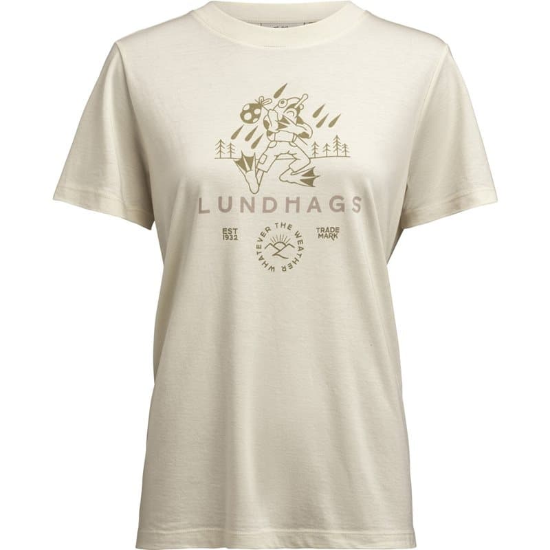 Lundhags Järpen Printed T-shirt W Chalk White