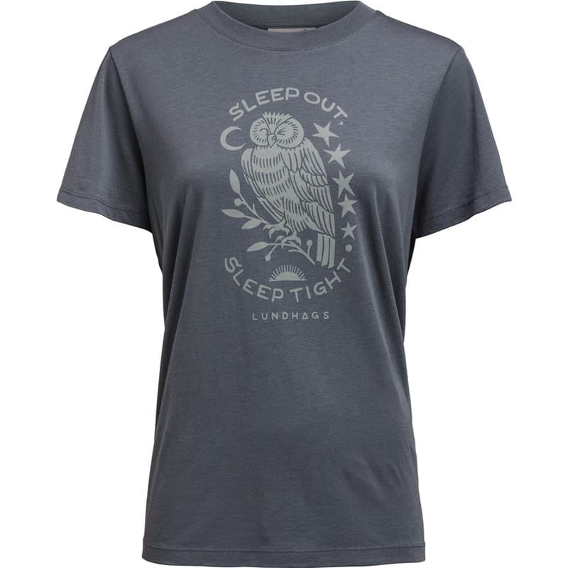 Lundhags Järpen Printed T-shirt W State Blue