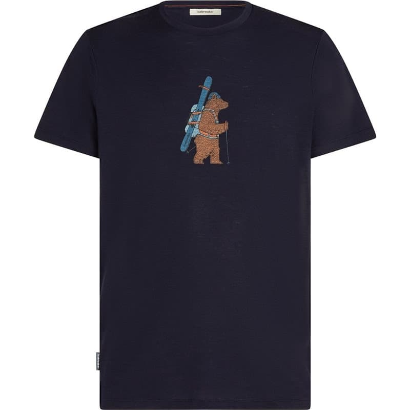 Icebreaker Merino 150 TechLite SS Tee Bear Tour Midnight Navy