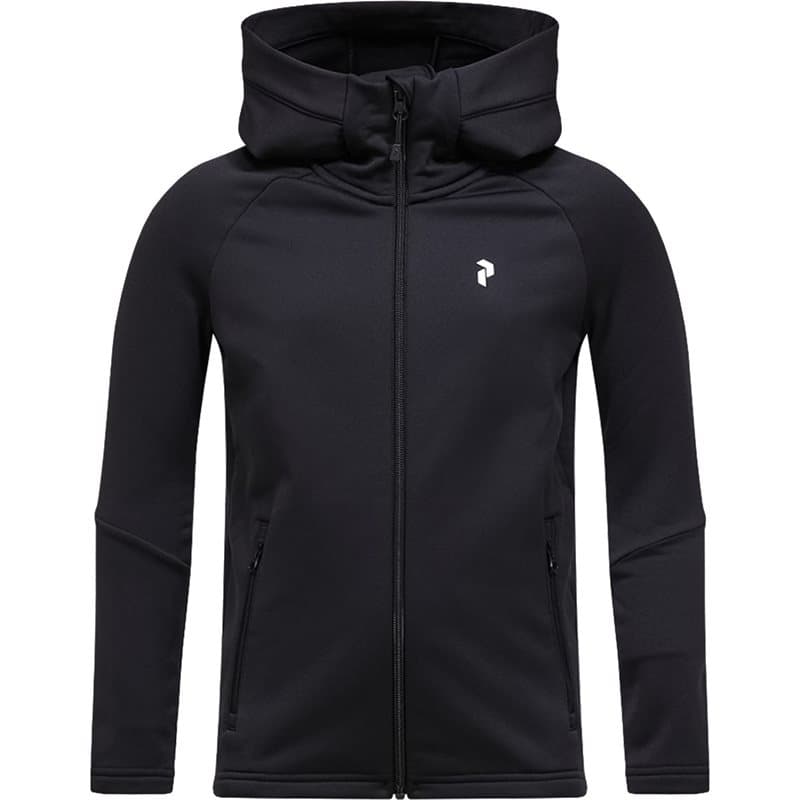 Peak Performance Jr Rider EssentialsZip Hood Black/Black