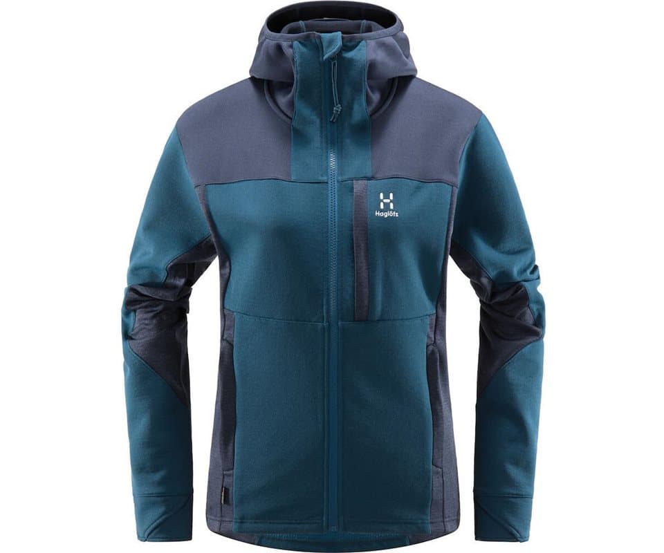 Haglöfs Vassi Mid Hooded Jacket Dark Ocean/Tarn Blue