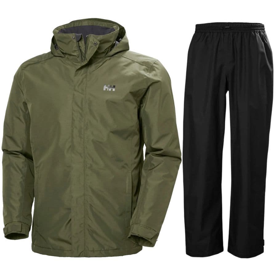 Helly Hansen Dubliner/HH Rain sadeasu, miehet, vihreä/musta