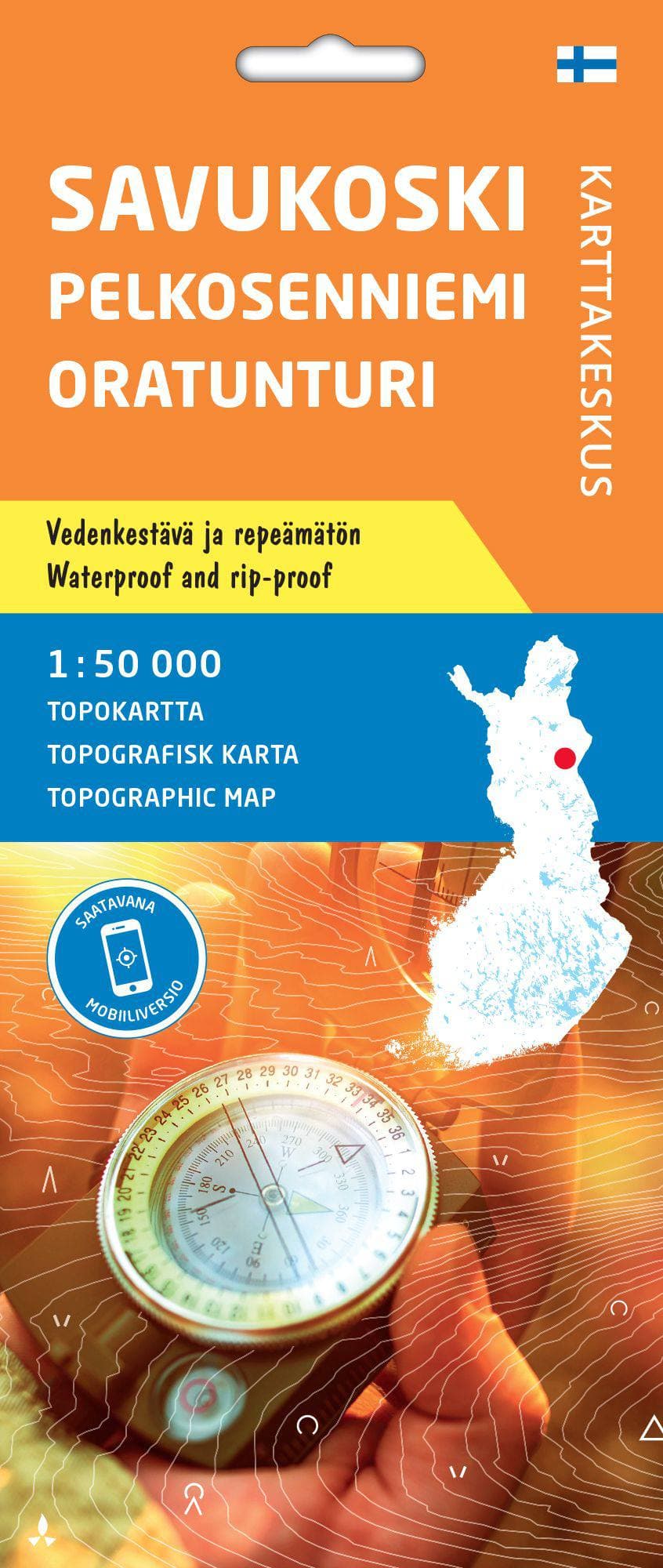 Karttakeskus Savukoski Pelkosenniemi Oratunturi