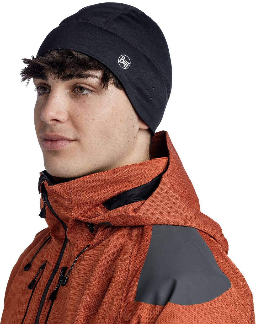 Buff Windproof Beanie Black Solid