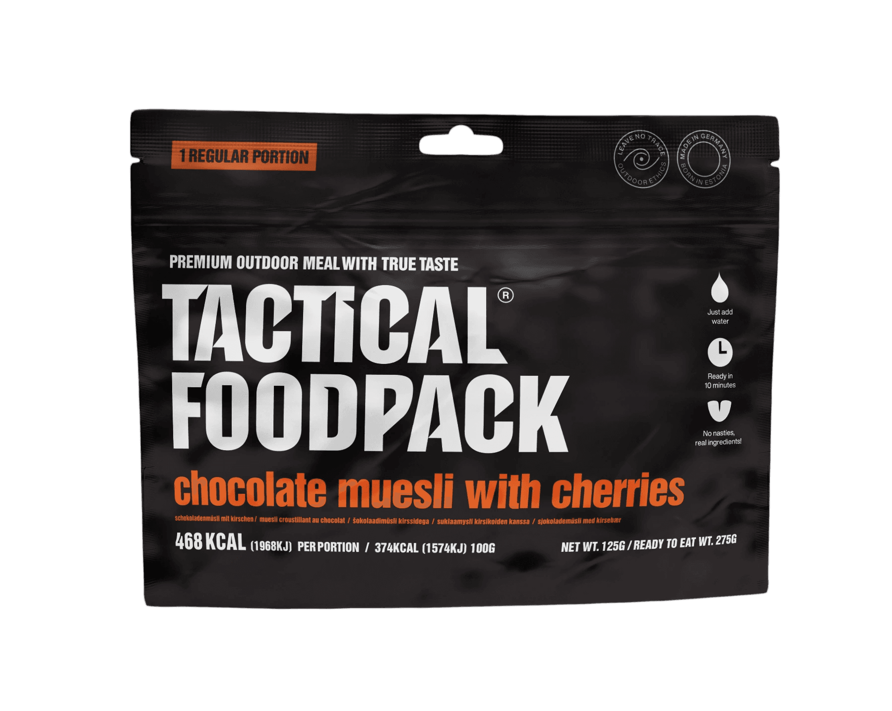 Tactical Foodpack Chocolate Muesli With Cherries