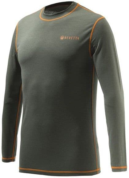 Beretta Merino Base Layer L/S merinovillainen kerrastopaita, vihreä
