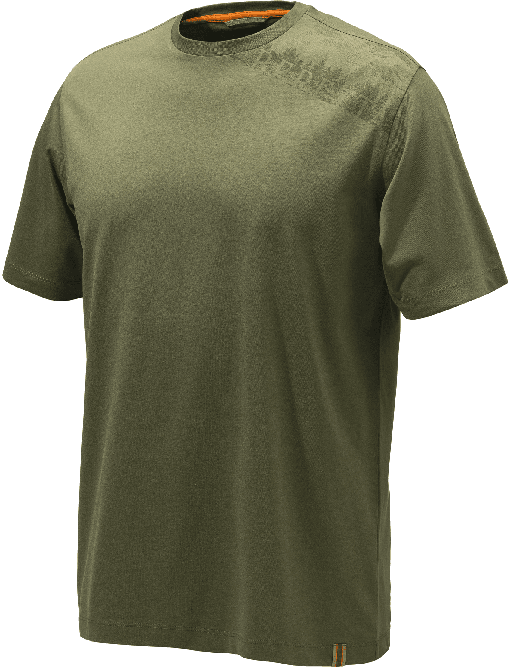 Beretta Pine Shoulder T-shirt puuvillainen t-paita, Dark Olive