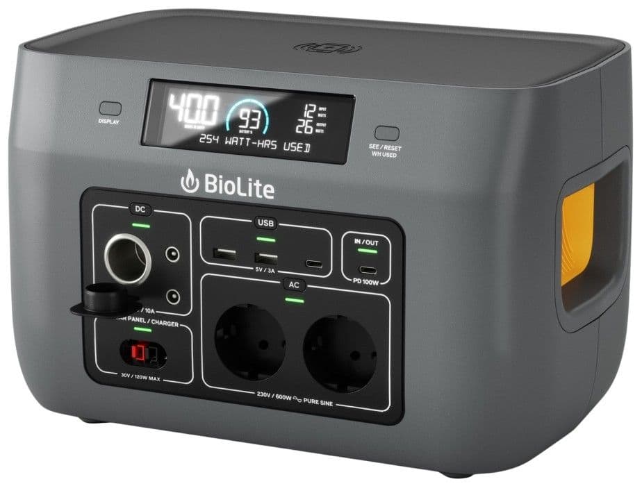 Biolite BaseCharge 600+ Black