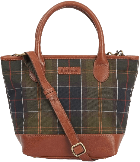 Barbour Katrine Leather Tote Bag laukku, Classic Tartan
