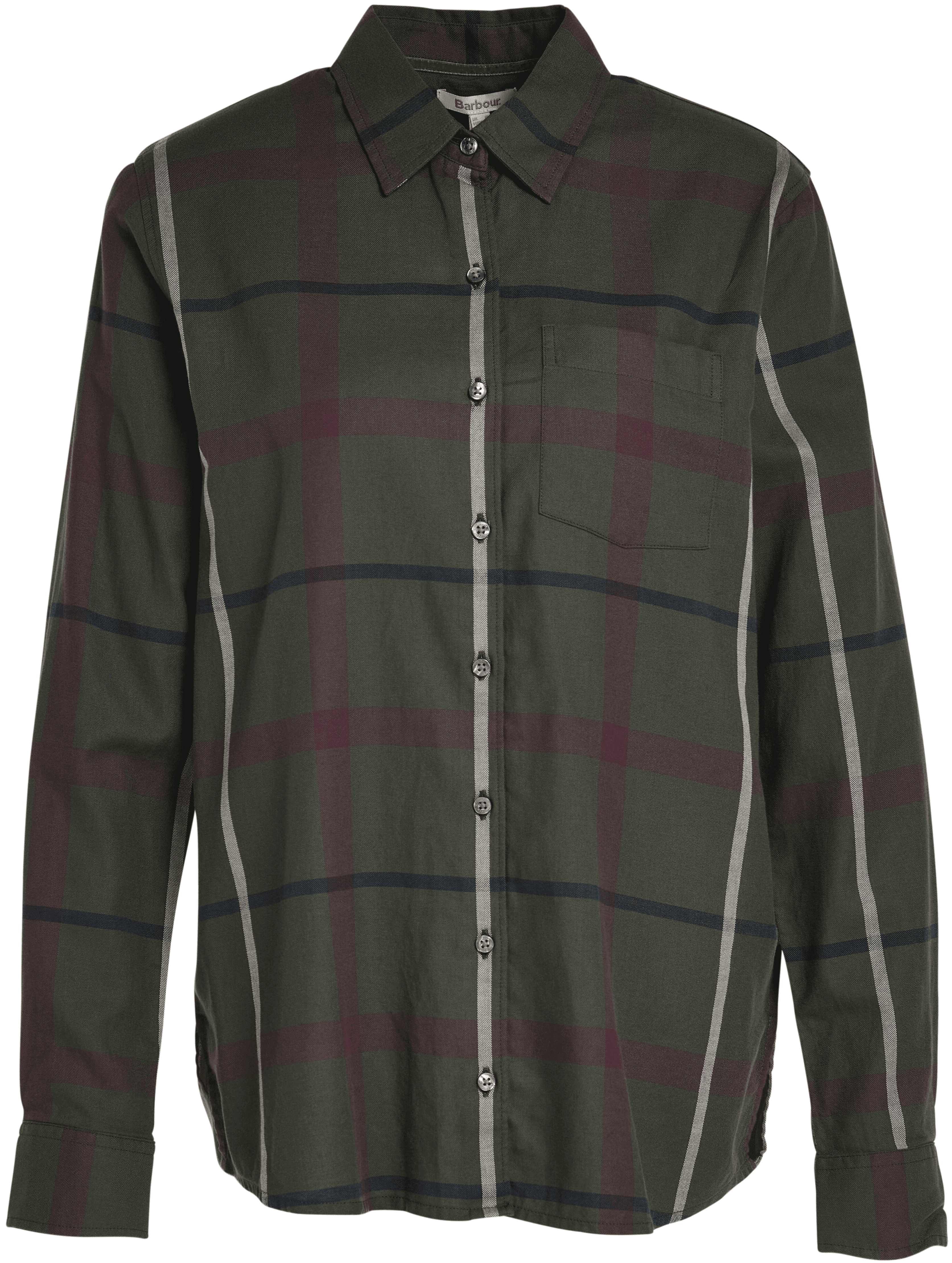 Barbour Oxer Check Shirt naisten paita, vihreä/musta